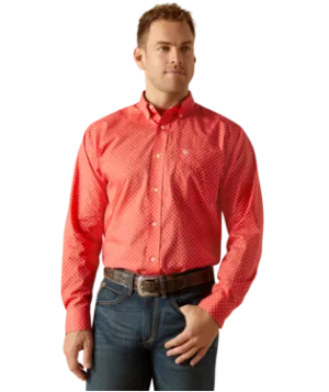 Ariat Men's Wrinkle Free Long Sleeve Classic Fit - Cayenne - 10051481