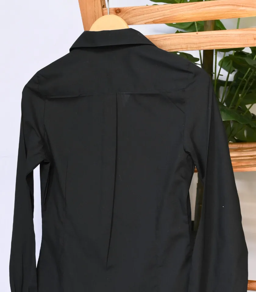 Atmosphere Classic Button Down Black Shirt