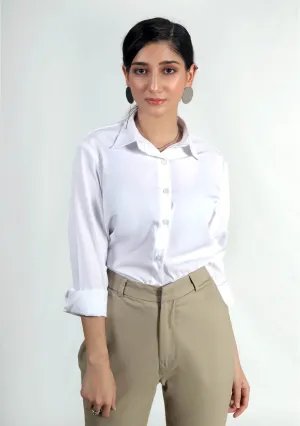 Button Down Shirt - White