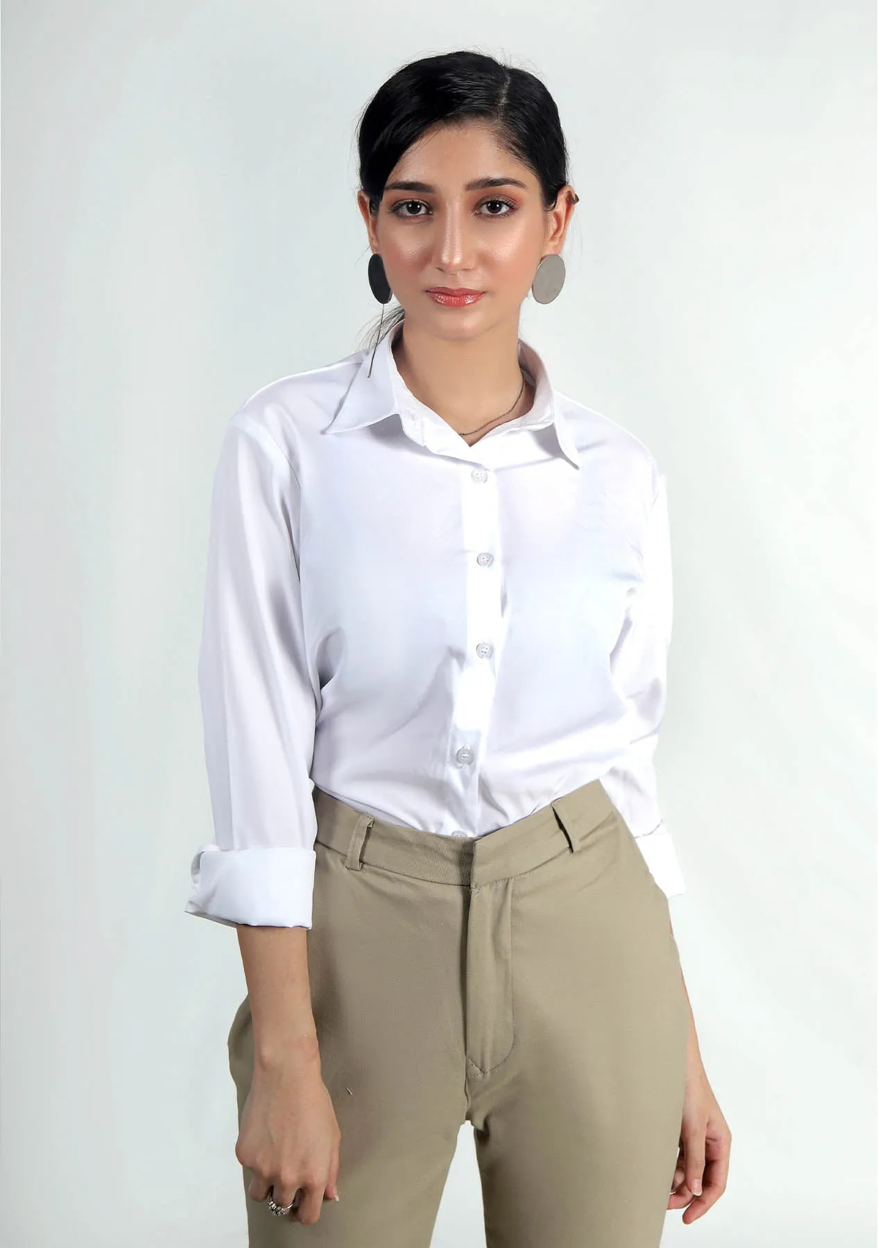 Button Down Shirt - White