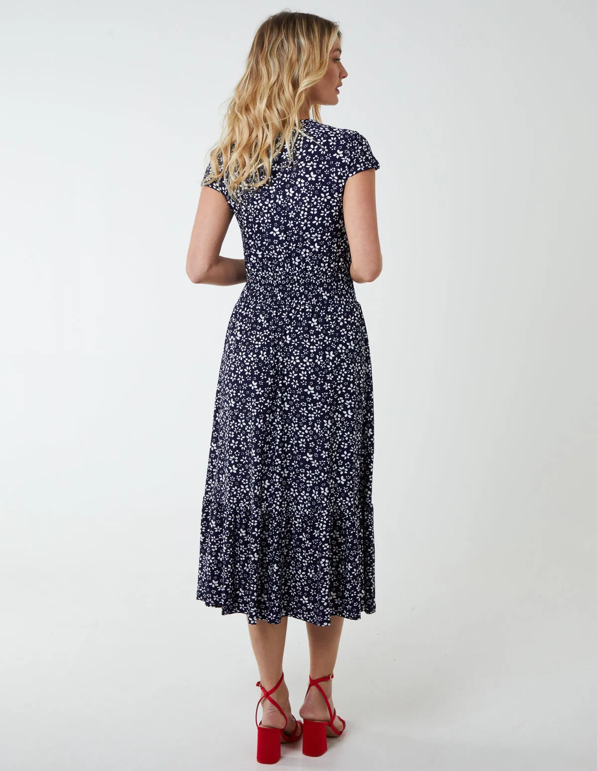 Button Through Midi Dress