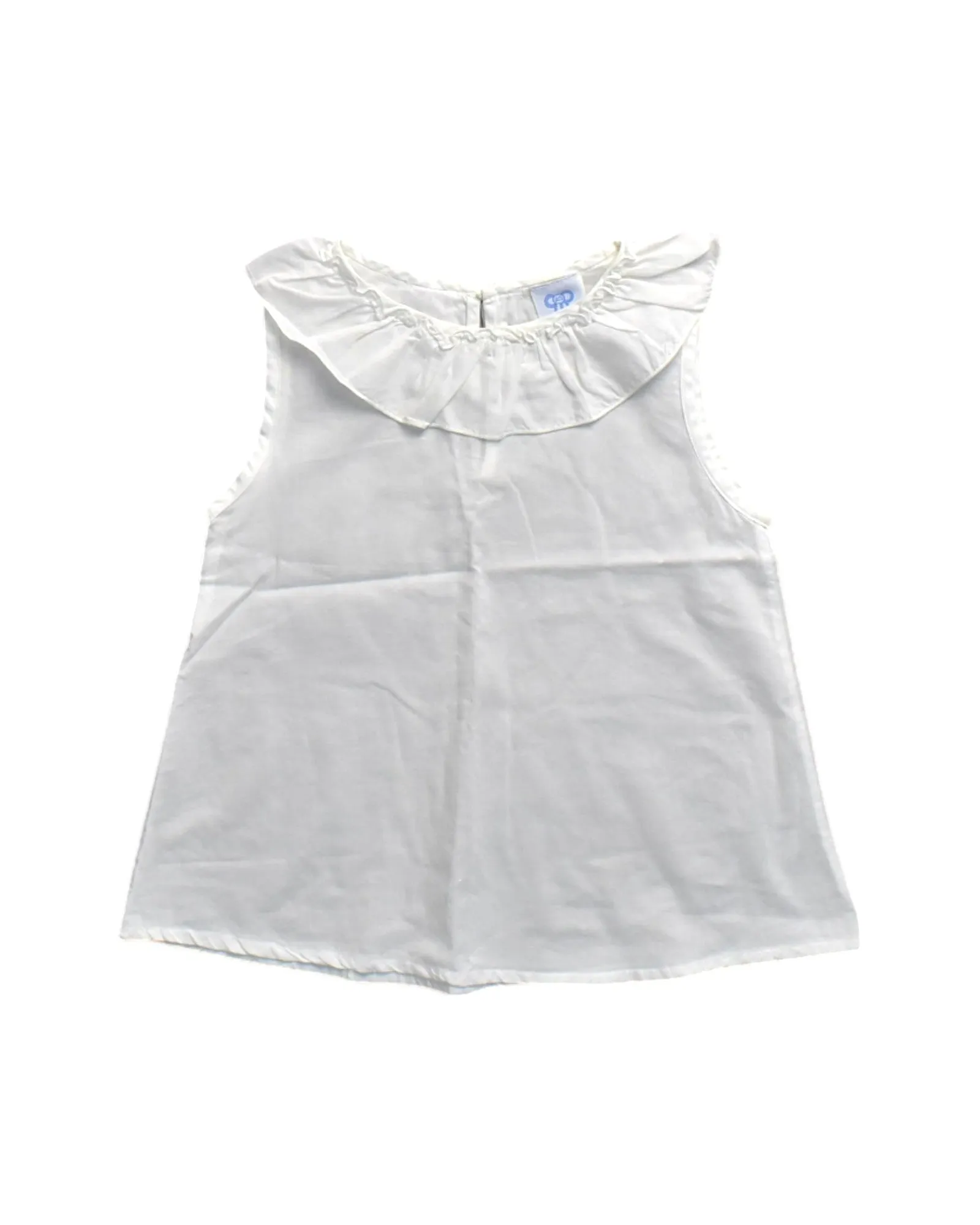 Carola Duval Ruffled Collar Top 5T
