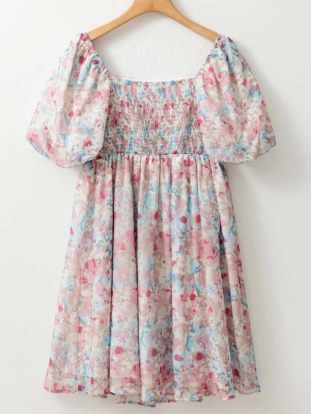 Casual Floral Mini Dress