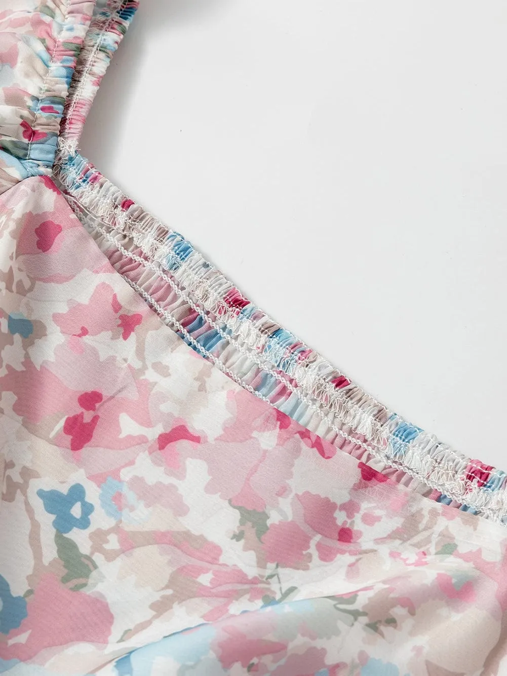 Casual Floral Mini Dress