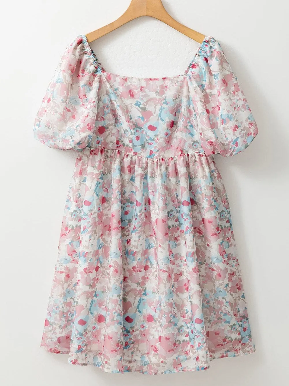 Casual Floral Mini Dress