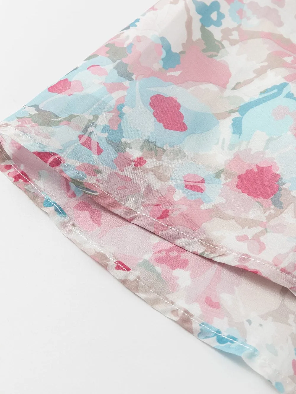 Casual Floral Mini Dress