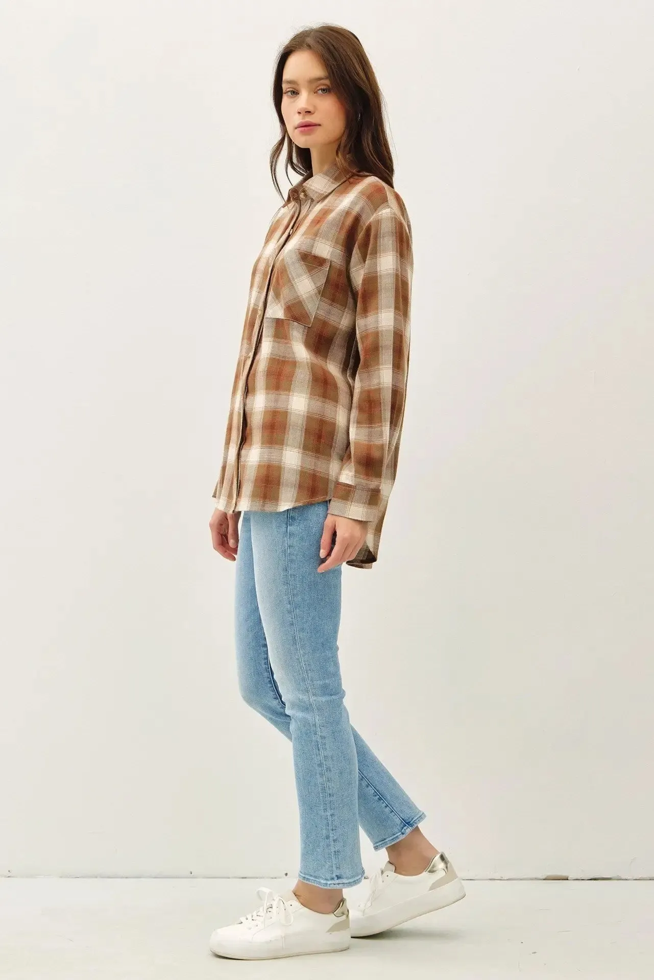 CLASSIC OVERSIZED FLANNEL TOP