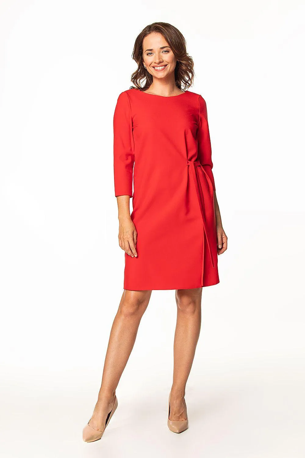Daytime Tie-Waist Midi Dress
