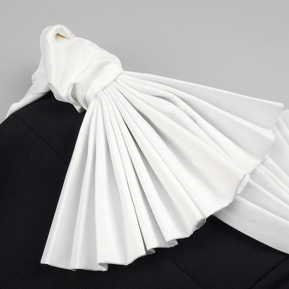 Fan Away Bandage Midi Dress