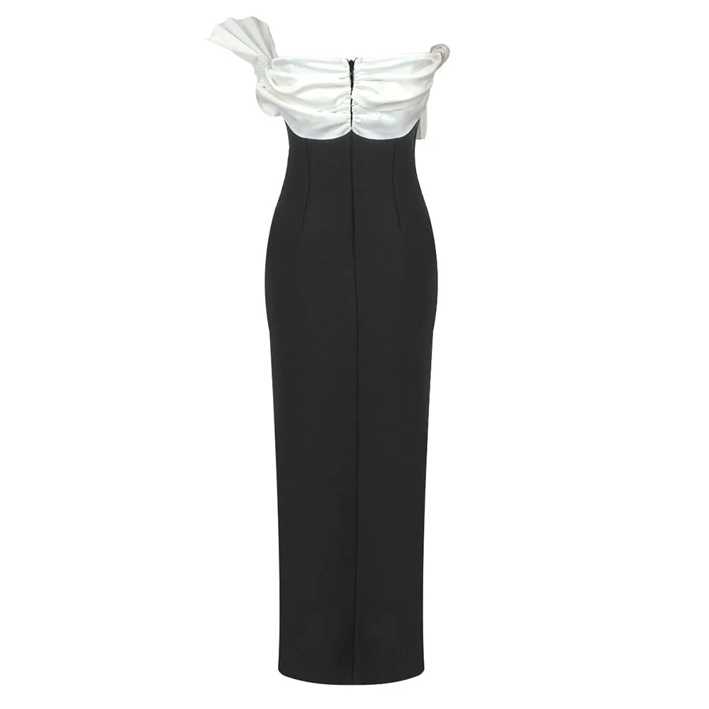 Fan Away Bandage Midi Dress