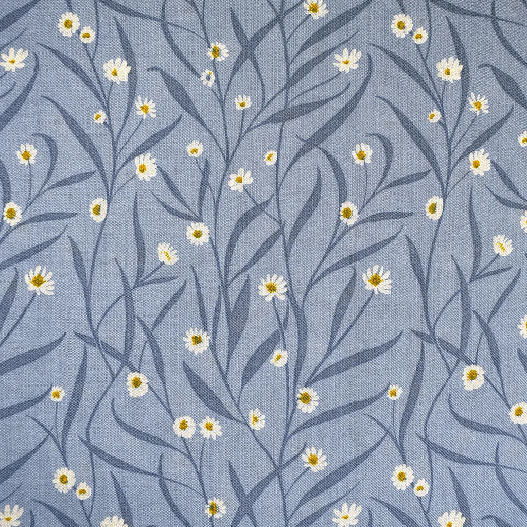 Fresh Linen Floral Sachets Vine Rayon Denim Blue