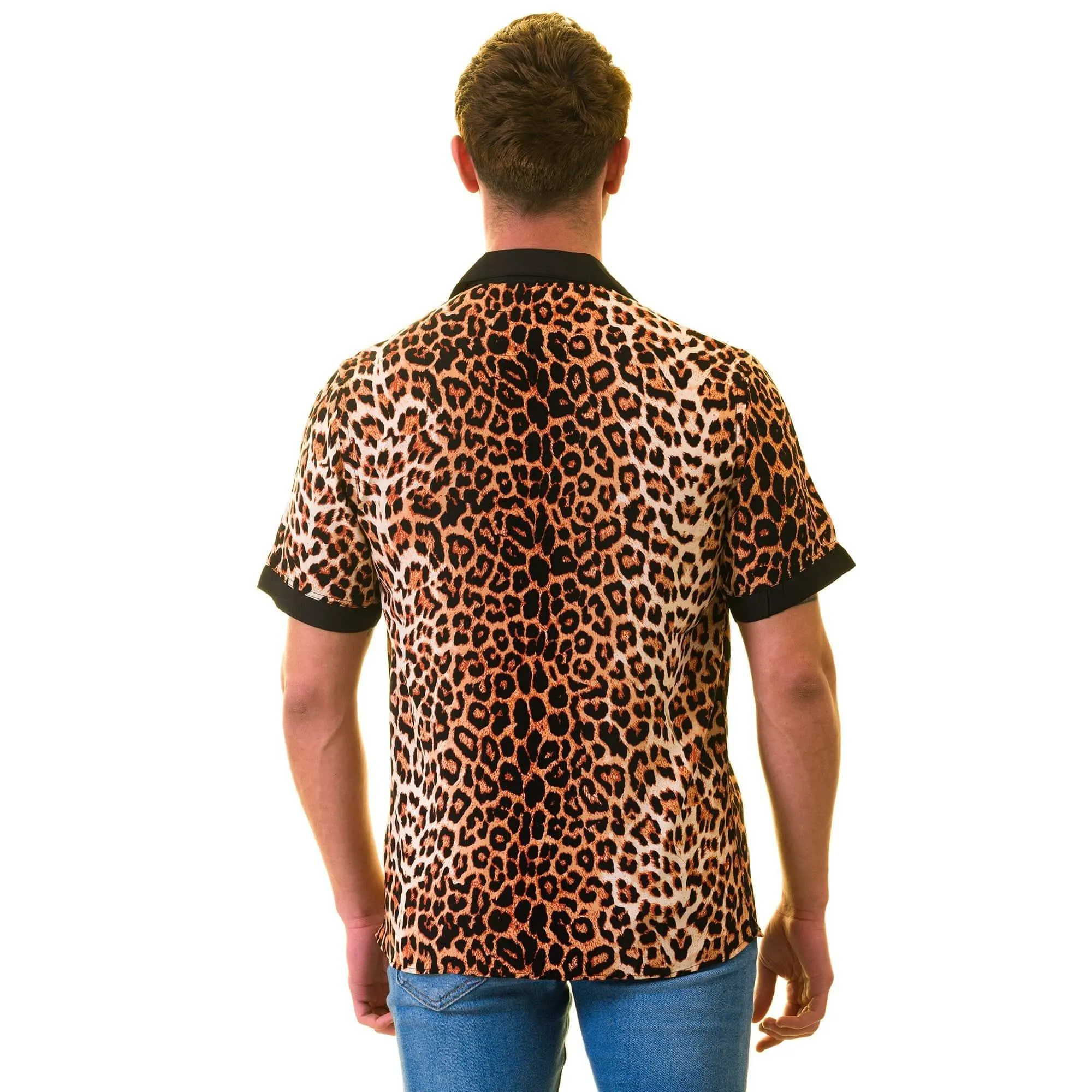Gravity Homme Men's Weekend Shirt | Classic Leopard