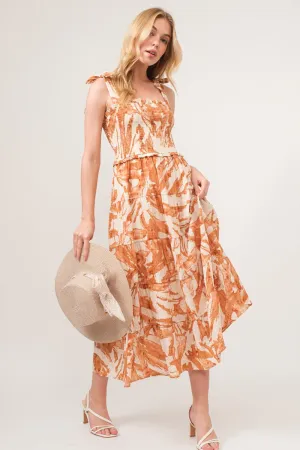 Island Girl Smocked Midi Tiered Dress (Online Only)