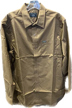 Kimes Ranch Men's Linville Long Sleeve Dress Shirt - Taupe