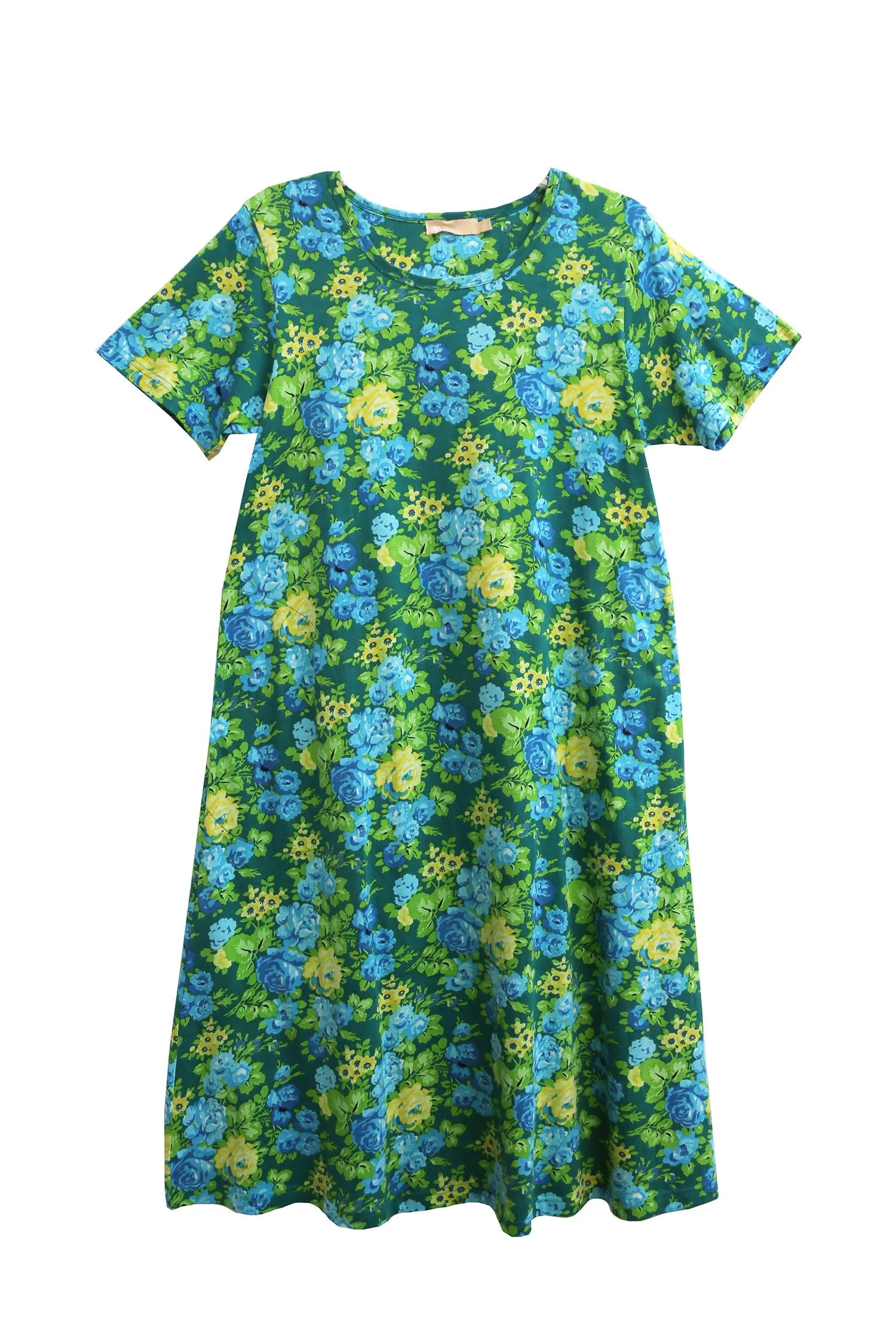 La Cera Floral Printed A-Line Dress - Plus Size