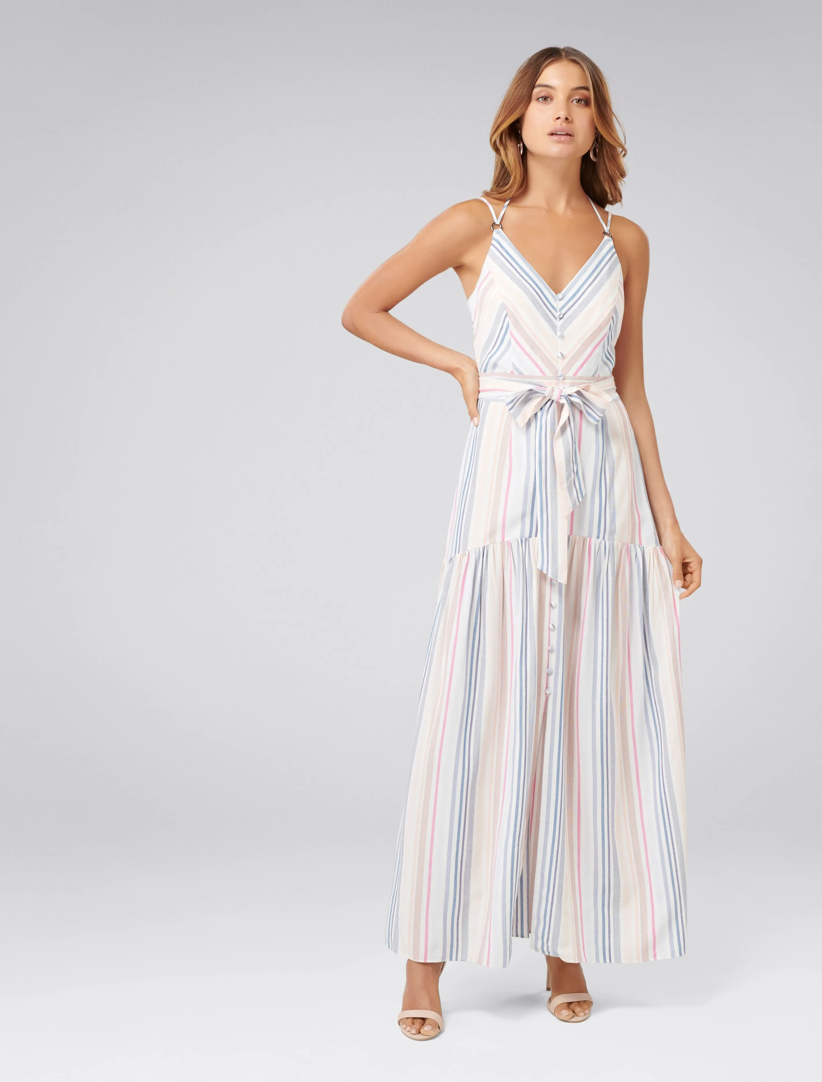Leah Stripe Maxi Dress