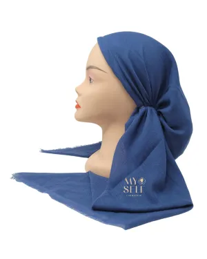 Lizi Headwear Solid Sky Blue Pre-Tied Bandanna with Light Non Slip Grip