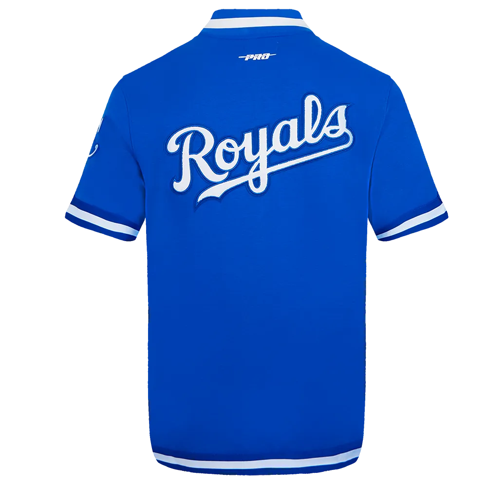 MLB KANSAS CITY ROYALS CLASSIC MEN'S WARM UP JACKET (ROYAL BLUE)
