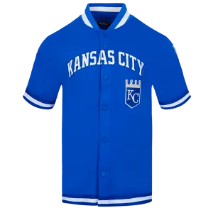 MLB KANSAS CITY ROYALS CLASSIC MEN'S WARM UP JACKET (ROYAL BLUE)