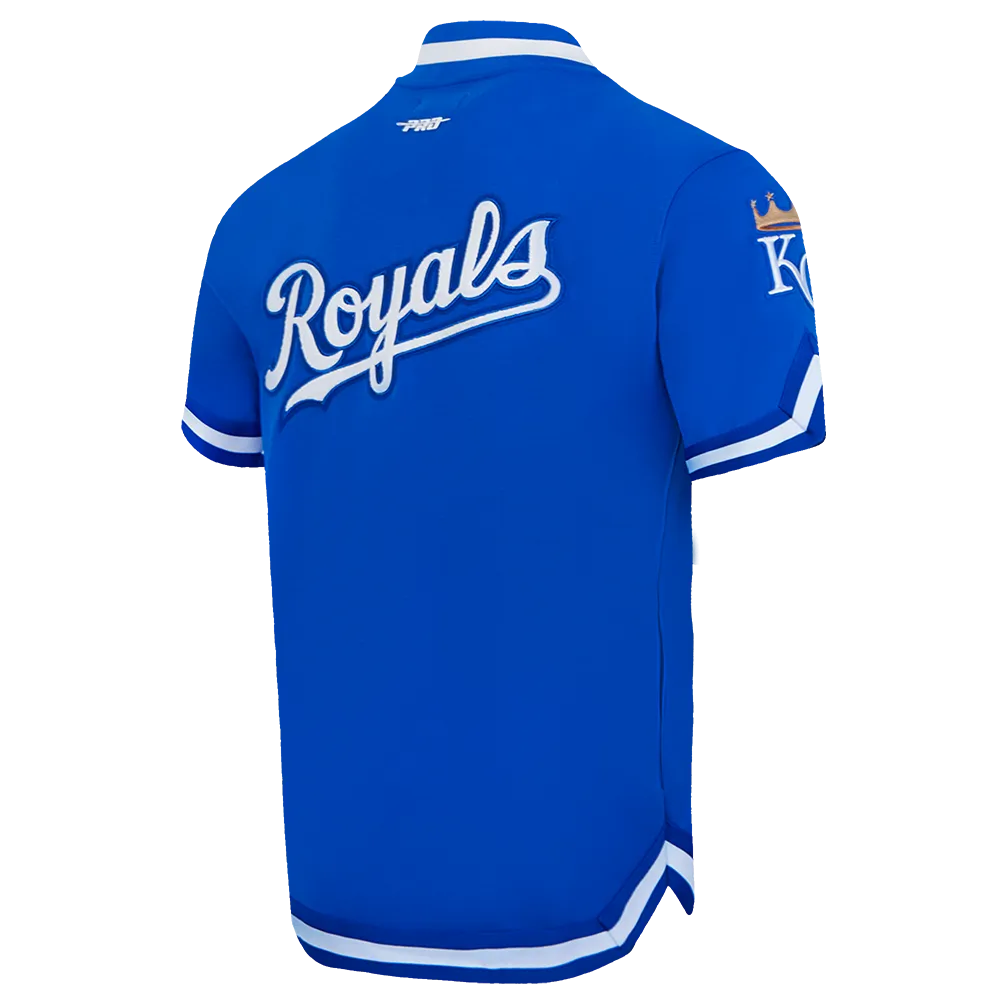 MLB KANSAS CITY ROYALS CLASSIC MEN'S WARM UP JACKET (ROYAL BLUE)