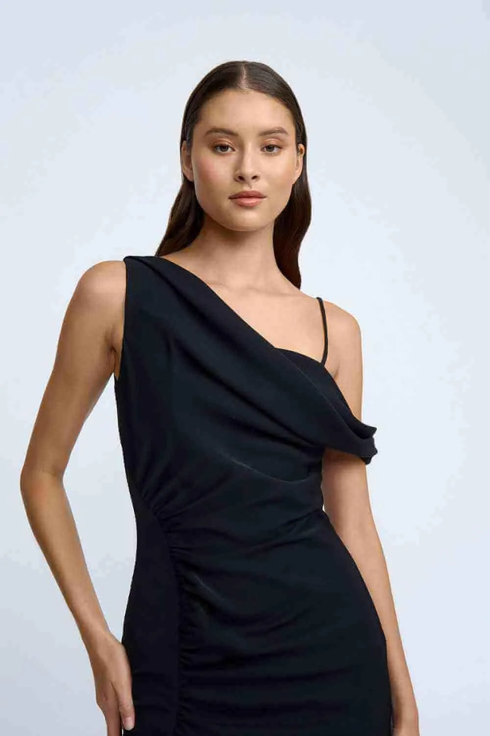 Nadel Asymmetric Split Gown