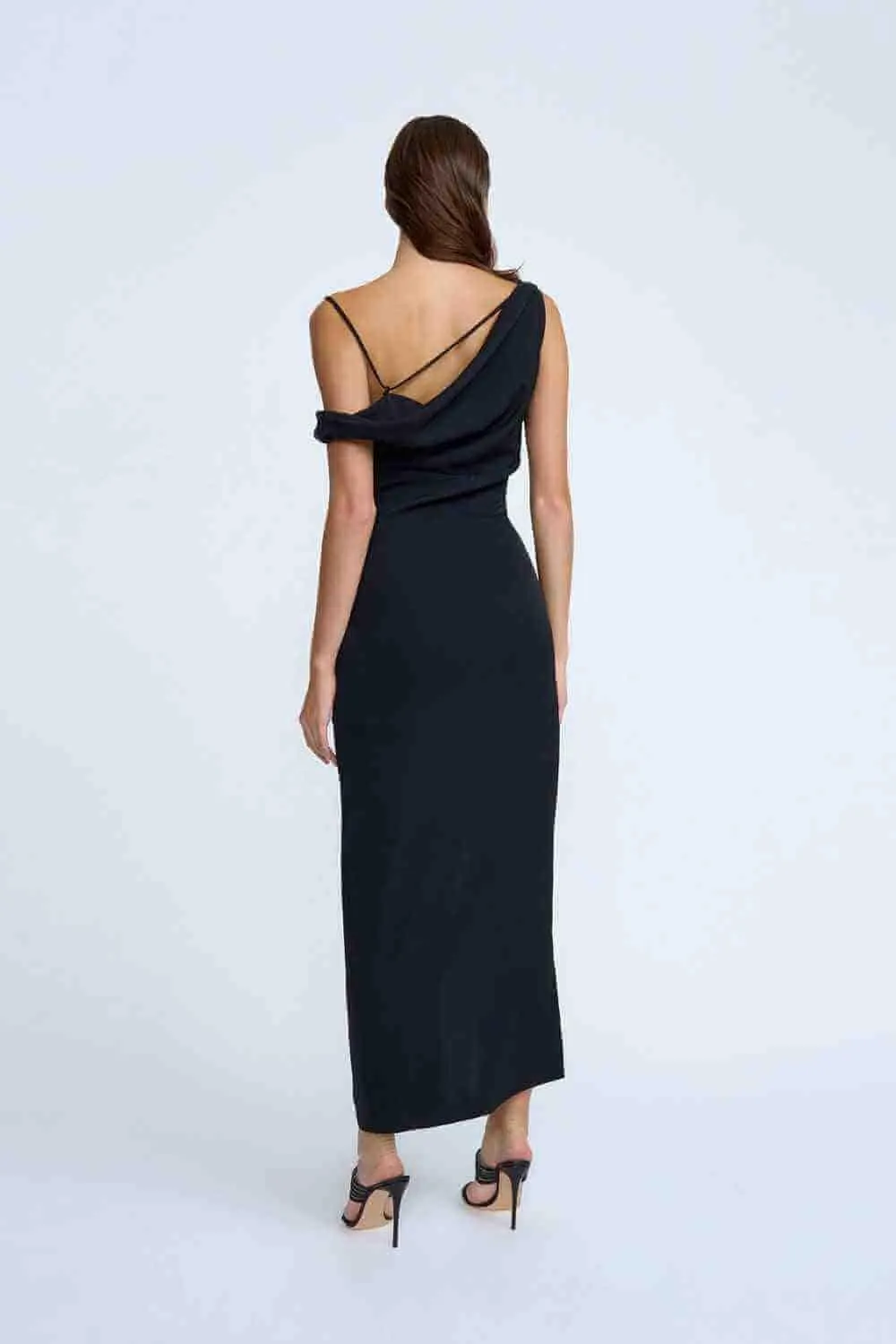 Nadel Asymmetric Split Gown