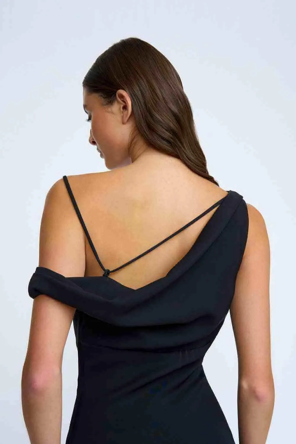 Nadel Asymmetric Split Gown