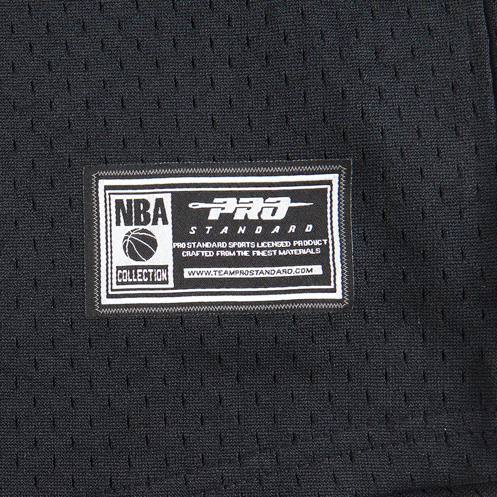 NBA ATLANTA HAWKS CLASSIC BIG BOYS MESH BUTTON DOWN SHIRT (BLACK/RED)
