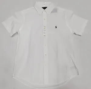 Nwt Polo Ralph Lauren White Cotton Small Pony Classic Fit Button Up