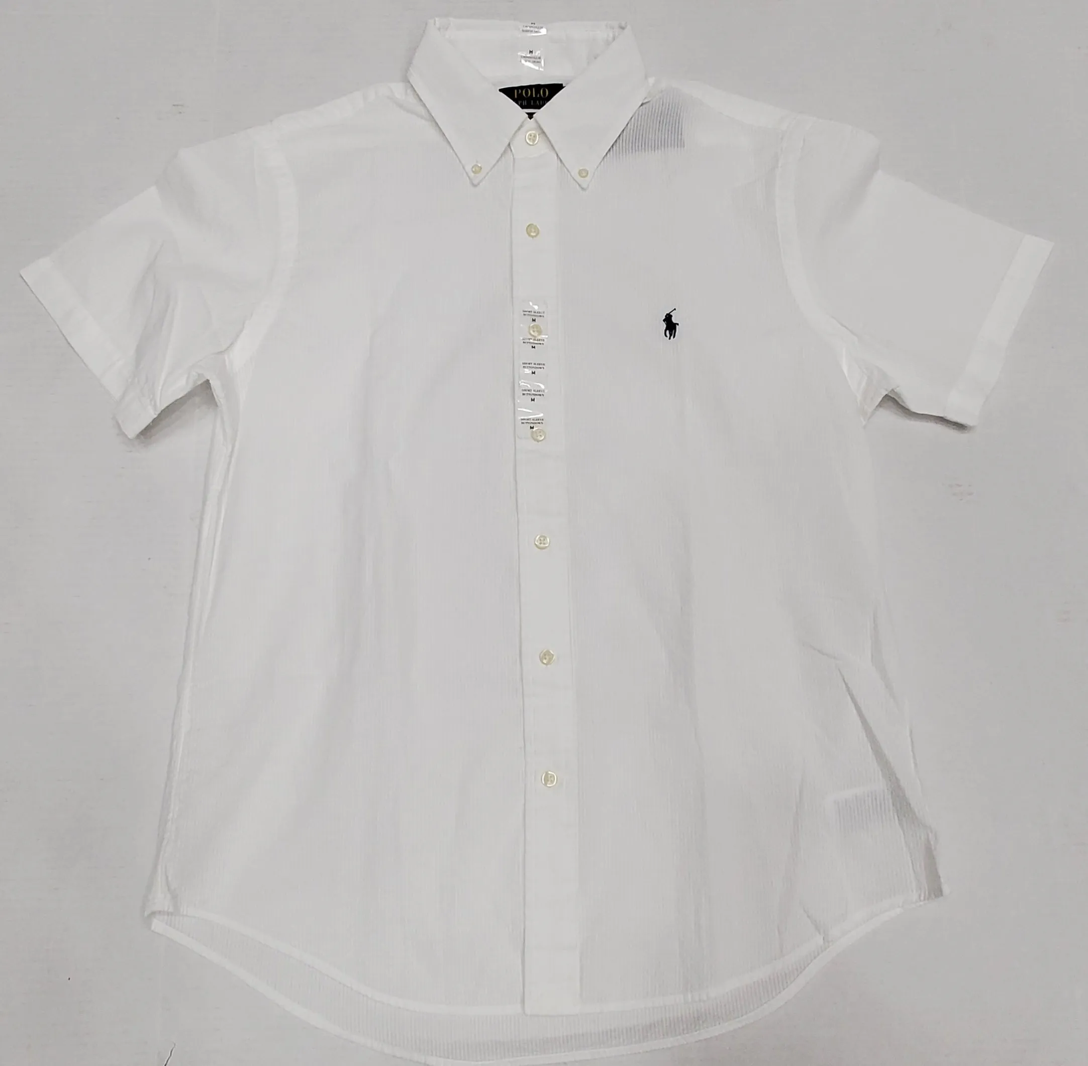 Nwt Polo Ralph Lauren White Cotton Small Pony Classic Fit Button Up