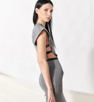 Petalo Metallic Dress