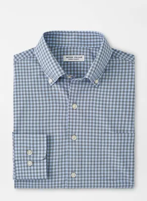 Peter Millar Murray Performance Poplin Sport Shirt In Navy