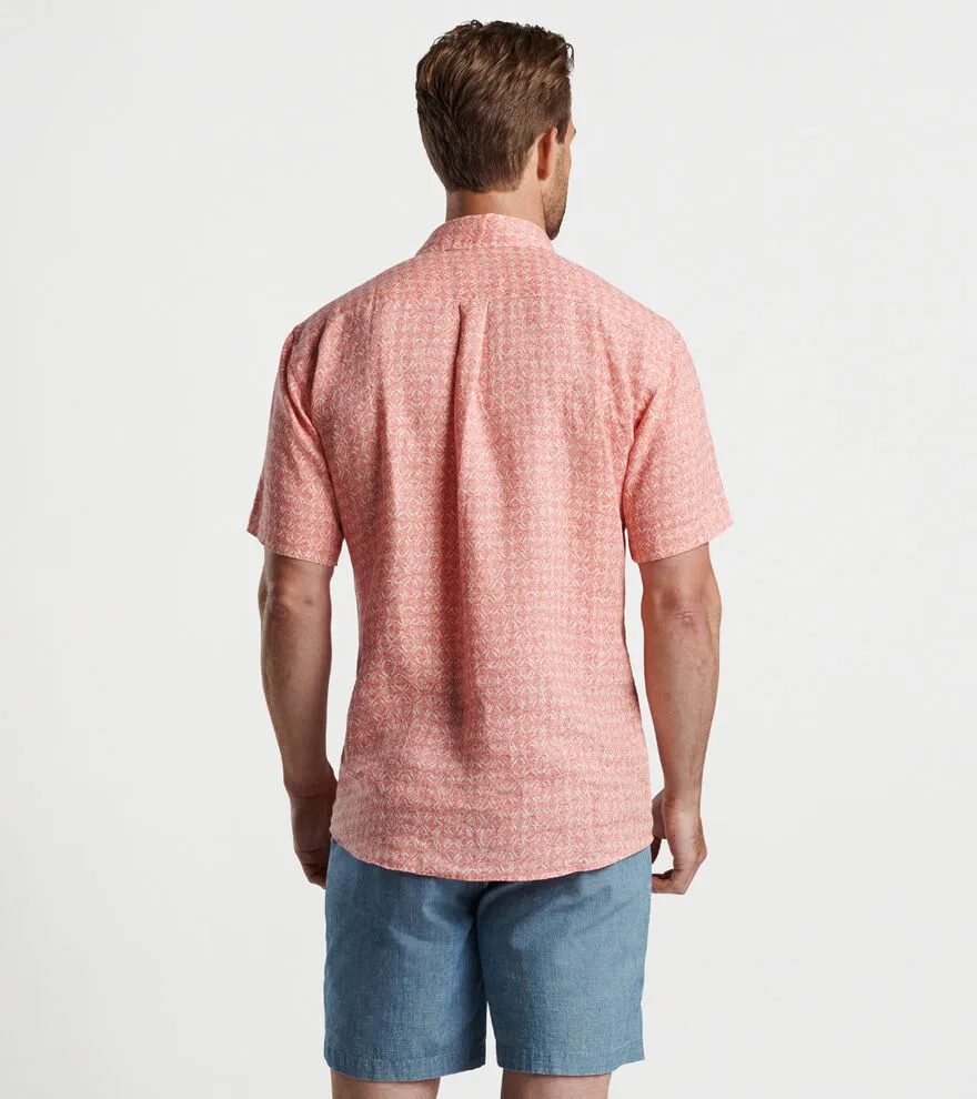Peter Millar Sandblast Linen Sport Shirt