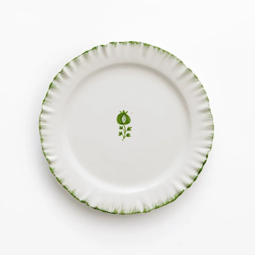 Ruffled Green Salad Plate | Set of 2
