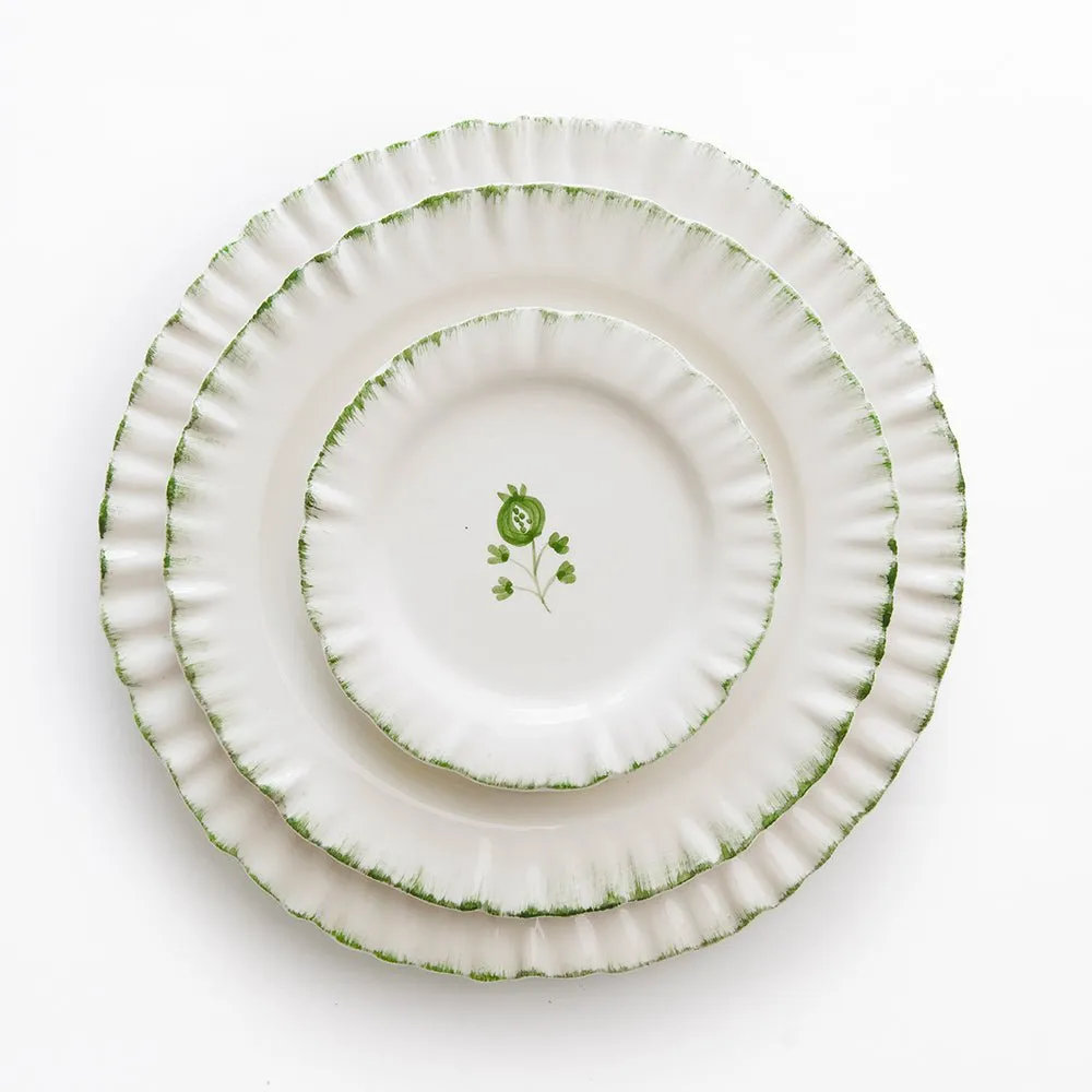 Ruffled Green Salad Plate | Set of 2