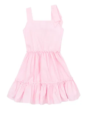 Strawberry Smiles Polka Dot Smocked Dress by Kids Couture