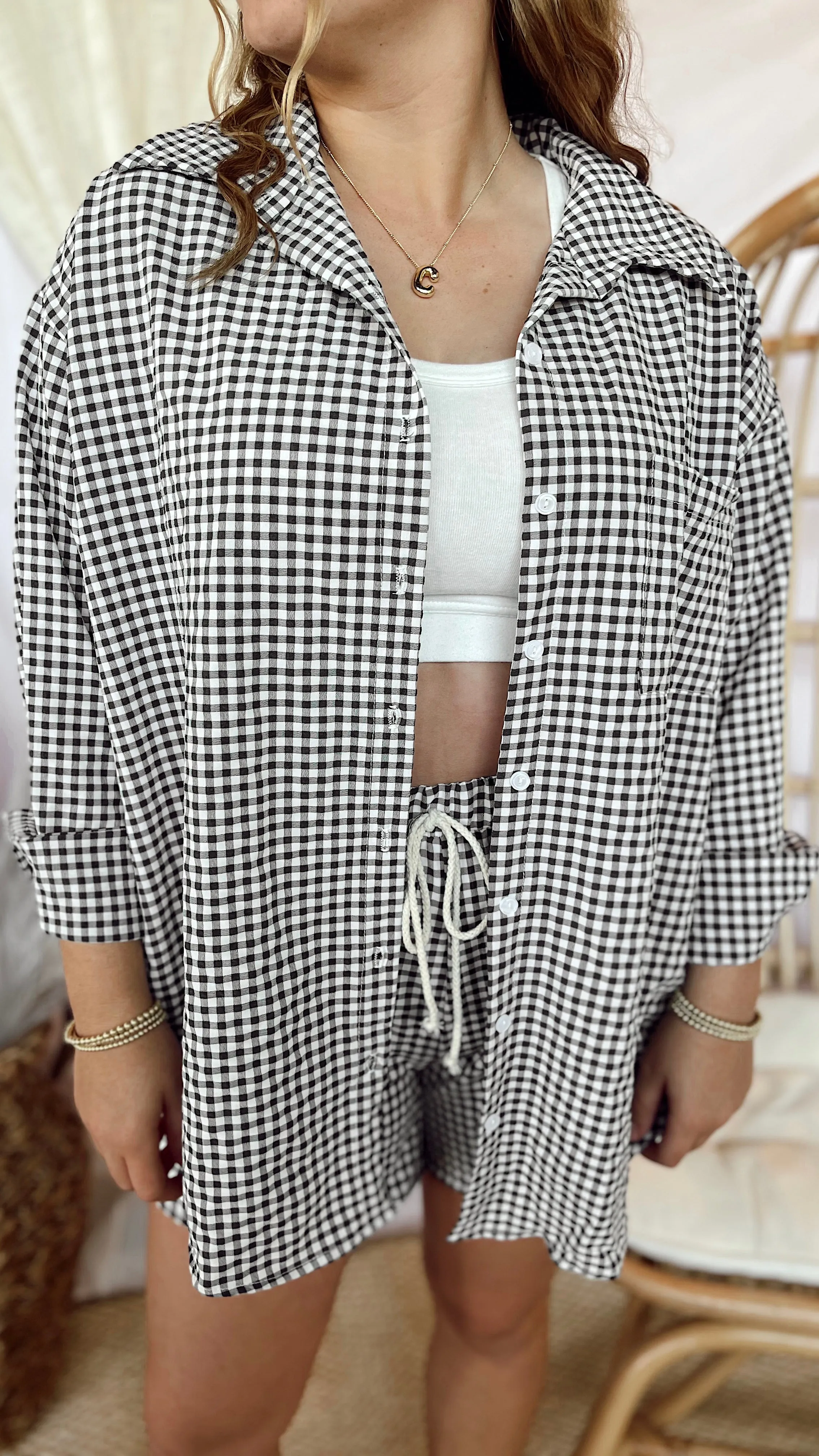 The Trendy Gal Button Down Top