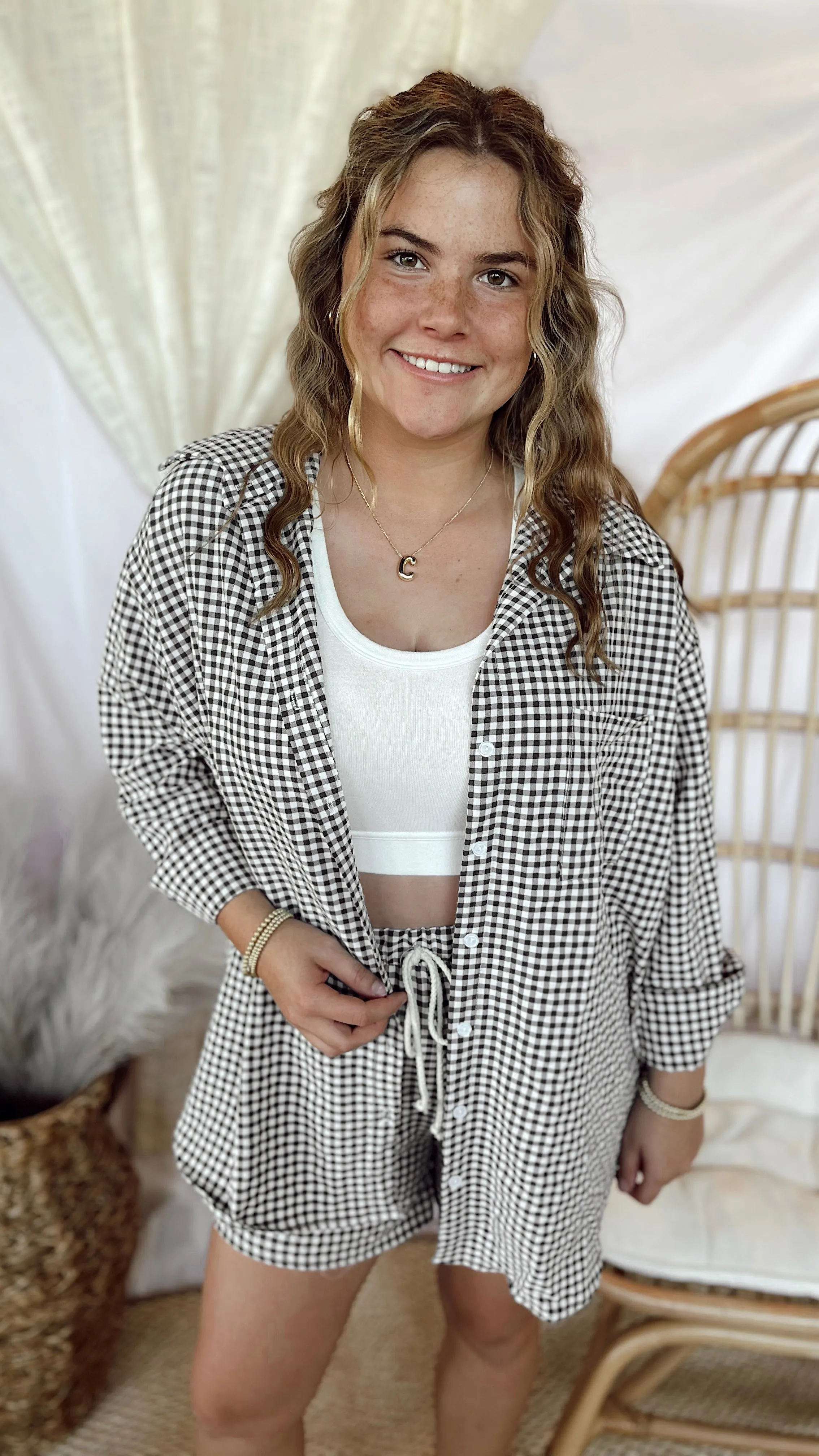 The Trendy Gal Button Down Top