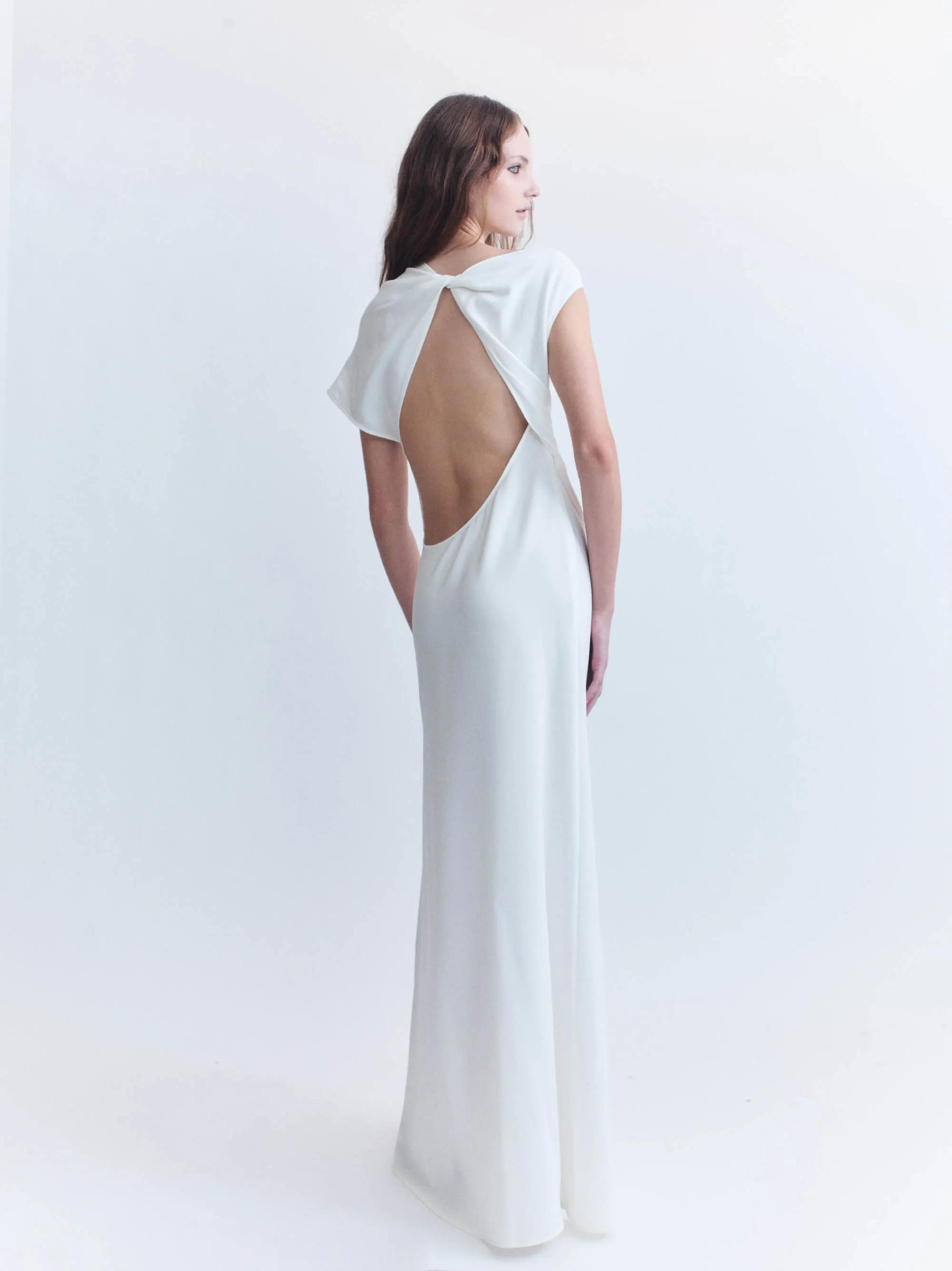 TWIST BACK GOWN