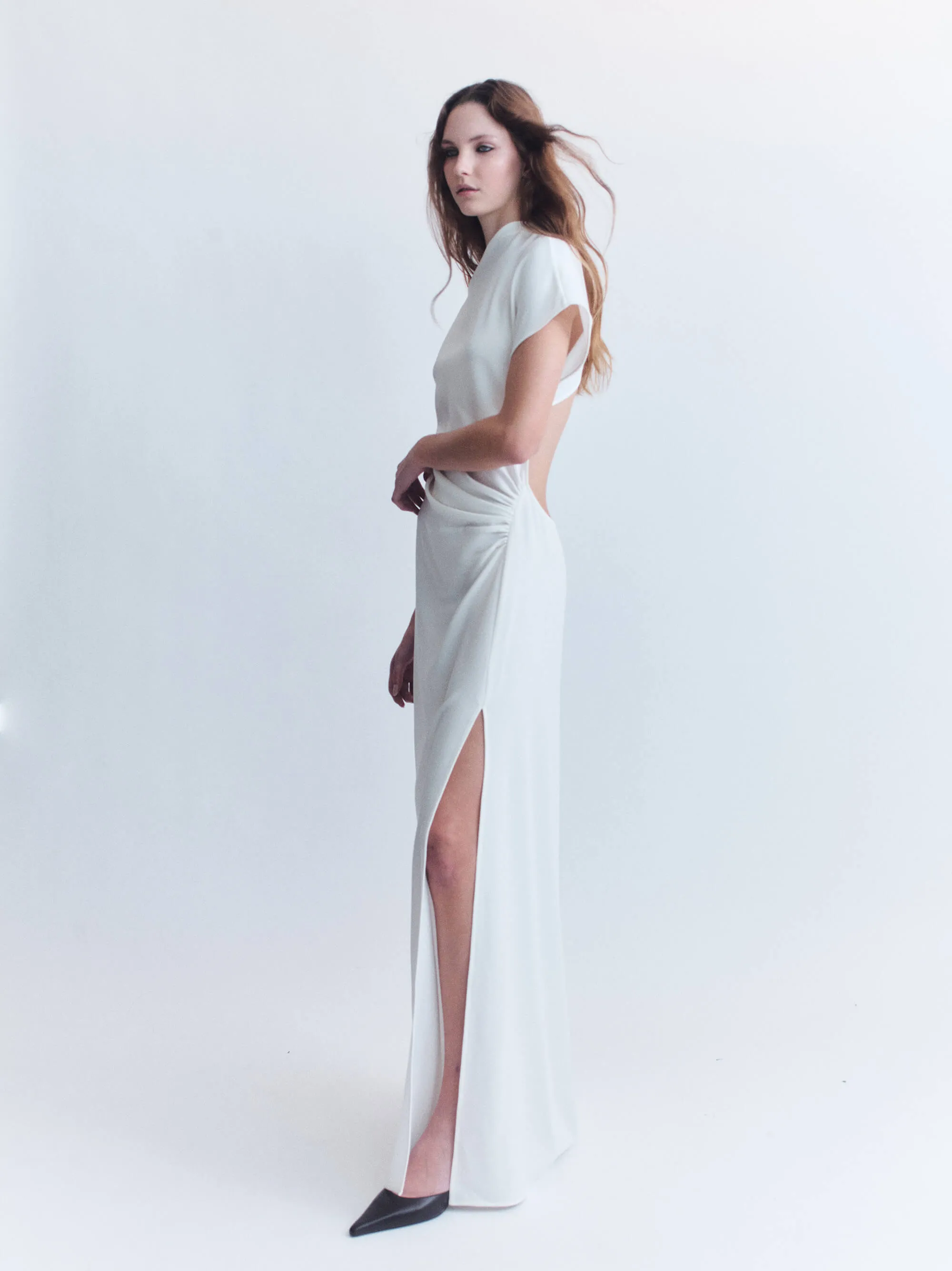 TWIST BACK GOWN