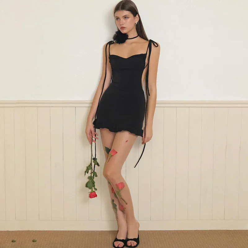 Vvsha Chrisette Backless Mini Dress