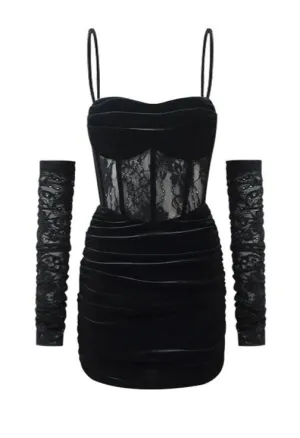 Wenkouban-Christmas Outfits New Year's Eve Dress Night Out Club Dresses cute winter outfits Lidia Corset Mini Dress